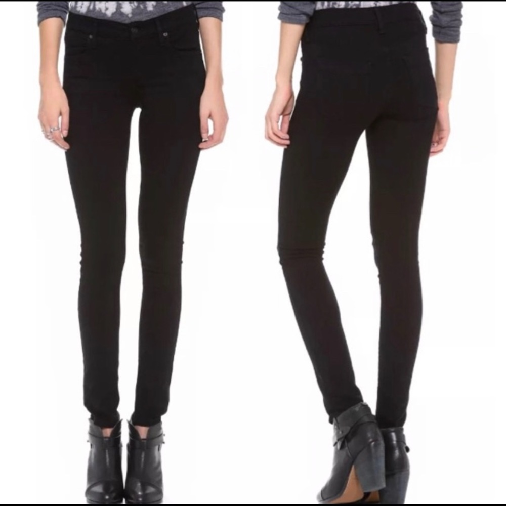 AGOLDE Jeans Colette Skinny Leg Stretch Jean Black